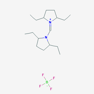 (2R,5R)-1-(((2R,5R)-2,5-Diethylpyrrolidin-1-yl)methylene)-2,5-diethylpyrrolidin-1-ium tetrafluoroborate