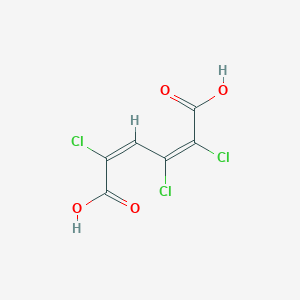 molecular formula C6H3Cl3O4 B1232137 (2Z,4E)-2,3,5-trichlorohexa-2,4-dienedioic acid 