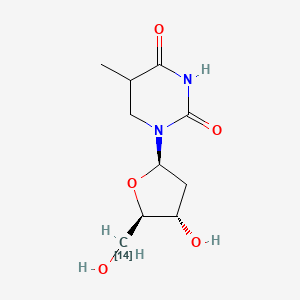 1-[(2R,4S,5R)-4-hydroxy-5-(hydroxy(114C)methyl)oxolan-2-yl]-5-methyl-1,3-diazinane-2,4-dione