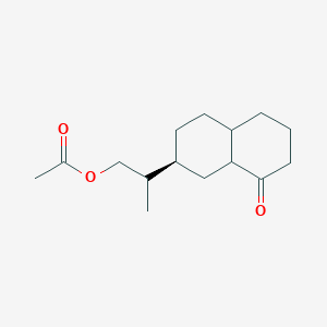 molecular formula C15H24O3 B1232146 15-Acetoxyvaleranone 