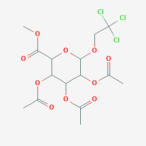 Trichloroethyl beta-D-glucopyranosiduronic acid methyl ester triacetate