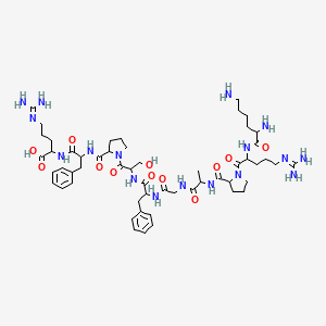 H-Lys-arg-pro-ala-gly-phe-ser-pro-phe-arg-OH
