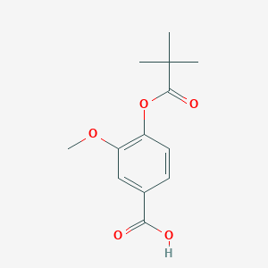 3-Methoxy-4-(pivaloyloxy)benzoic acid