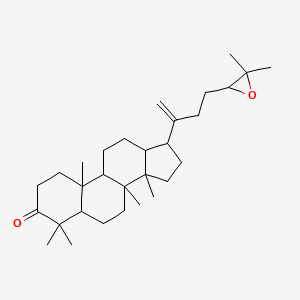 molecular formula C30H48O2 B12321547 17-[4-(3,3-Dimethyloxiran-2-yl)but-1-en-2-yl]-4,4,8,10,14-pentamethyl-1,2,5,6,7,9,11,12,13,15,16,17-dodecahydrocyclopenta[a]phenanthren-3-one 