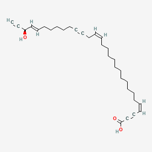 molecular formula C31H44O3 B1232168 (4Z,17Z,27E,29R)-29-hydroxyhentriaconta-4,17,27-trien-2,20,30-triynoic acid 