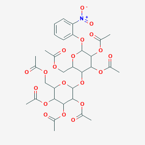 [4,5-Diacetyloxy-6-(2-nitrophenoxy)-3-[3,4,5-triacetyloxy-6-(acetyloxymethyl)oxan-2-yl]oxyoxan-2-yl]methyl acetate