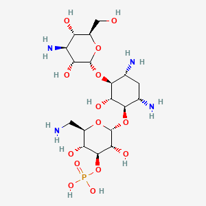 molecular formula C18H37N4O14P B1232170 Kanamycin 3'-phosphate CAS No. 17029-36-6