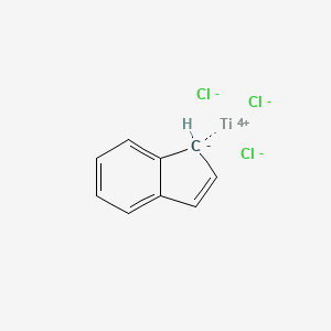 molecular formula C9H7Cl3Ti B12321707 (Indenyl)titanium(IV) Trichloride CAS No. 84365-55-9