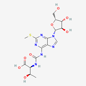 (2S,3R)-2-[[9-[(2R,3R,4R,5R)-3,4-dihydroxy-5-(hydroxymethyl)oxolan-2-yl]-2-methylsulfanyl-purin-6-yl]carbamoylamino]-3-hydroxy-butanoic acid