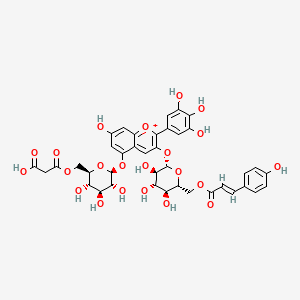 molecular formula C39H39O22+ B1232186 Malonylawobanin CAS No. 88399-23-9