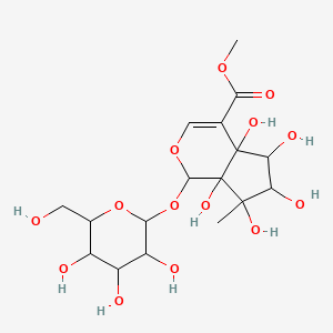 methyl 4a,5,6,7,7a-pentahydroxy-7-methyl-1-[3,4,5-trihydroxy-6-(hydroxymethyl)oxan-2-yl]oxy-5,6-dihydro-1H-cyclopenta[c]pyran-4-carboxylate