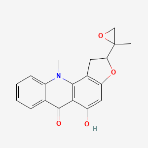 molecular formula C19H17NO4 B1232187 Rutacridone epoxide CAS No. 77996-03-3