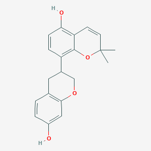 8-(7-hydroxy-3,4-dihydro-2H-chromen-3-yl)-2,2-dimethylchromen-5-ol