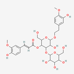 [5-hydroxy-6-[2-(3-hydroxy-4-methoxyphenyl)ethoxy]-2-(hydroxymethyl)-4-[3,4,5-trihydroxy-6-(hydroxymethyl)oxan-2-yl]oxyoxan-3-yl] (E)-3-(4-hydroxy-3-methoxyphenyl)prop-2-enoate