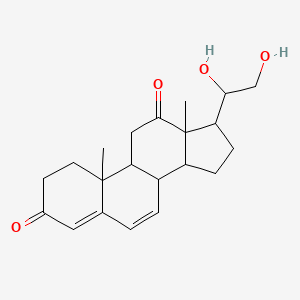 17-(1,2-dihydroxyethyl)-10,13-dimethyl-2,8,9,11,14,15,16,17-octahydro-1H-cyclopenta[a]phenanthrene-3,12-dione