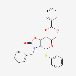 5-Benzyl-12-phenyl-7-phenylsulfanyl-3,8,11,13-tetraoxa-5-azatricyclo[7.4.0.02,6]tridecan-4-one