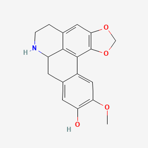 1,2-Methylenedioxy-9-hydroxy-10-methoxynoraporphine