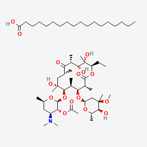 molecular formula C57H105NO16 B1232197 Erythromycin acistrate CAS No. 96128-89-1