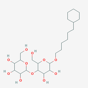 (2R,3R,4S,5S,6R)-2-{[(2R,3S,4R,5R,6R)-6-[(6-Cyclohexylhexyl)oxy]-4,5-dihydroxy-2-(hydroxymethyl)oxan-3-YL]oxy}-6-(hydroxymethyl)oxane-3,4,5-triol