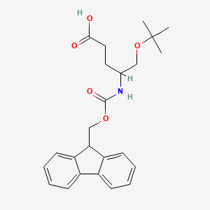 molecular formula C24H29NO5 B12321985 (R)-Fmoc-4-amino-5-tert-butoxy-pentanoic acid 