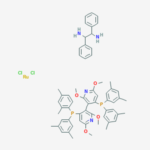 Dichloro[(R)-(+)-2,2',6,6'-tetramethoxy-4,4'-bis(di(3,5-xylyl)phosphino)-3,3'-bipyridine][(1R,2R)-(+)-1,2-diphenylethylenediamine]ruthenium(II)