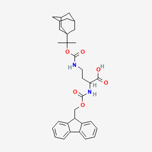 4-[({[2-(adamantan-1-yl)propan-2-yl]oxy}carbonyl)amino]-2-{[(9H-fluoren-9-ylmethoxy)carbonyl]amino}butanoic acid