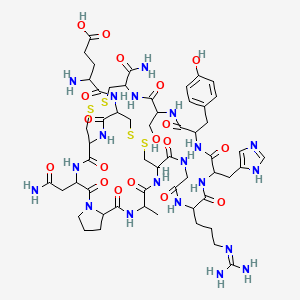 H-DL-Glu-DL-Cys(1)-DL-Cys(2)-DL-Asn-DL-Pro-DL-Ala-DL-Cys(1)-Gly-DL-Arg-DL-His-DL-Tyr-DL-Ser-DL-Cys(2)-NH2