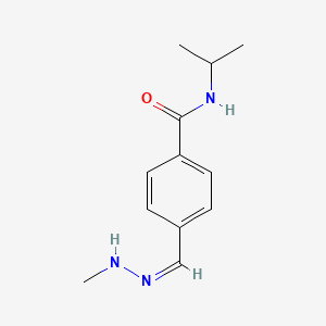 molecular formula C12H17N3O B1232209 N-Isopropyl-4-(methyl-hydrazionomethyl)-benzamide 