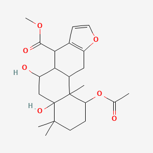 methyl 1-acetyloxy-4a,6-dihydroxy-4,4,11b-trimethyl-2,3,5,6,6a,7,11,11a-octahydro-1H-naphtho[2,1-f][1]benzofuran-7-carboxylate