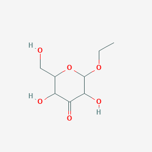 molecular formula C8H14O6 B12322101 Ethyl B-D-Ribo-Hex-3-Ulopyranoside 