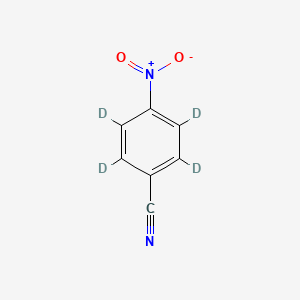 molecular formula C7H4N2O2 B12322108 4-Nitrobenzonitrile-d4 