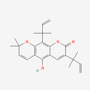 molecular formula C24H28O4 B1232218 Clausarin CAS No. 62770-67-6