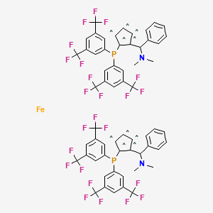 molecular formula C60H42F24FeN2P2 B12322183 Mandyphos SL-M003-2 