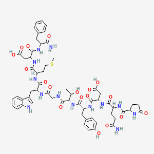 molecular formula C58H73N13O18S B12322206 Caerulein (desulfated) 