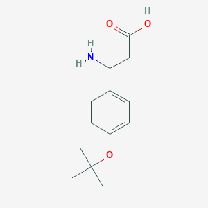 molecular formula C13H19NO3 B12322222 3-Amino-3-(4-tert-butoxy-phenyl)-propionic acid CAS No. 372144-19-9