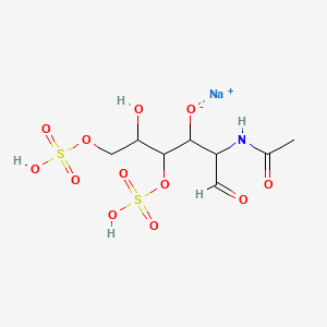 Sodium;2-acetamido-5-hydroxy-1-oxo-4,6-disulfooxyhexan-3-olate