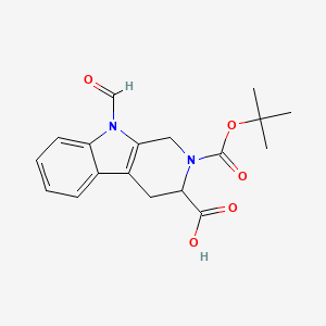 (3S)-2-[(tert-butoxy)carbonyl]-9-formyl-1H,3H,4H-pyrido[3,4-b]indole-3-carboxylic acid