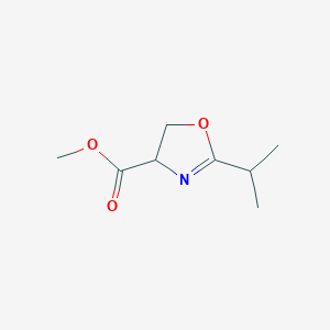 B123223 4-Oxazolecarboxylicacid,4,5-dihydro-2-(1-methylethyl)-,methylester(9CI) CAS No. 155884-30-3