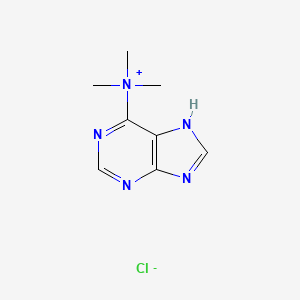 molecular formula C8H12ClN5 B1232234 Trimethylpurin-6-ylammonium chloride CAS No. 13020-83-2