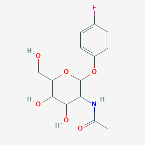 molecular formula C14H18FNO6 B12322364 4'-Fluorophenyl 2-acetamido-2-deoxy-beta-D-glucopyranoside 