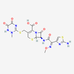 molecular formula C18H18N8O7S3 B1232239 Ceftriaxone CAS No. 73384-59-5