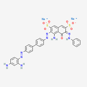 molecular formula C34H25N9Na2O7S2 B1232241 Chlorazolblacke 