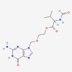 2-[(2-amino-6-oxo-1H-purin-9-yl)methoxy]ethyl 2-formamido-3-methylbutanoate