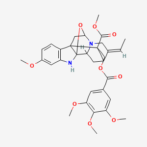 methyl (14Z)-14-ethylidene-5-methoxy-19-[(3,4,5-trimethoxybenzoyl)oxymethyl]-18-oxa-2,12-diazahexacyclo[9.6.1.19,15.01,9.03,8.012,17]nonadeca-3(8),4,6-triene-19-carboxylate