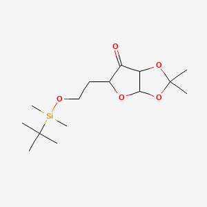 5-[2-[tert-butyl(dimethyl)silyl]oxyethyl]-2,2-dimethyl-3a,6a-dihydrofuro[2,3-d][1,3]dioxol-6-one