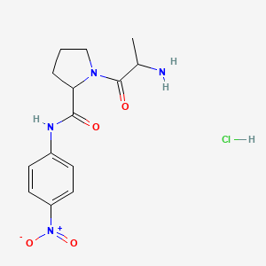 1-(2-aminopropanoyl)-N-(4-nitrophenyl)pyrrolidine-2-carboxamide;hydrochloride