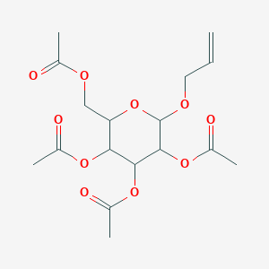 Acetic acid, 3,5-diacetoxy-2-acetoxymethyl-6-allyloxytetrahydropyran-4-yl ester