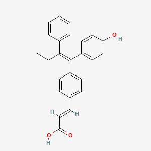 (E)-3-[4-[(Z)-1-(4-hydroxyphenyl)-2-phenylbut-1-enyl]phenyl]prop-2-enoic acid