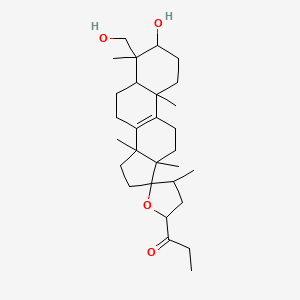 (3beta,17alpha,23S)-17,23-Epoxy-3,29-dihydroxy-27-norlanost-8-en-24-one