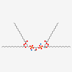 molecular formula C73H140Na2O17P2 B12322678 Disodium;[3-[2,3-di(hexadecanoyloxy)propoxy-oxidophosphoryl]oxy-2-hydroxypropyl] 2,3-di(hexadecanoyloxy)propyl phosphate 